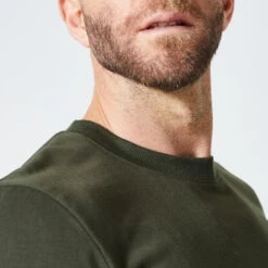 Zacht En Ademend Crosstraining T-shirt Voor Heren Slim Fit Ronde Hals -Draag Straal zacht en ademend crosstraining t shirt voor heren slim fit ronde hals kaki 3